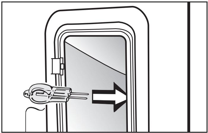 MIELE H 397 BP2 - Changing the light bulb - 4