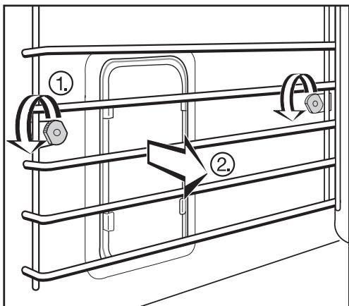 MIELE H 398 BP2 - Removing the runners - 1