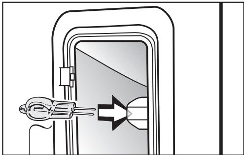 MIELE H 398 BP2 - Changing the light bulb - 3