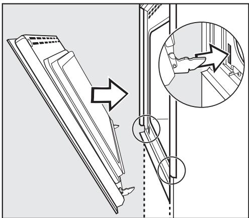 MIELE H 398 BP2 - Refitting the oven door - 1