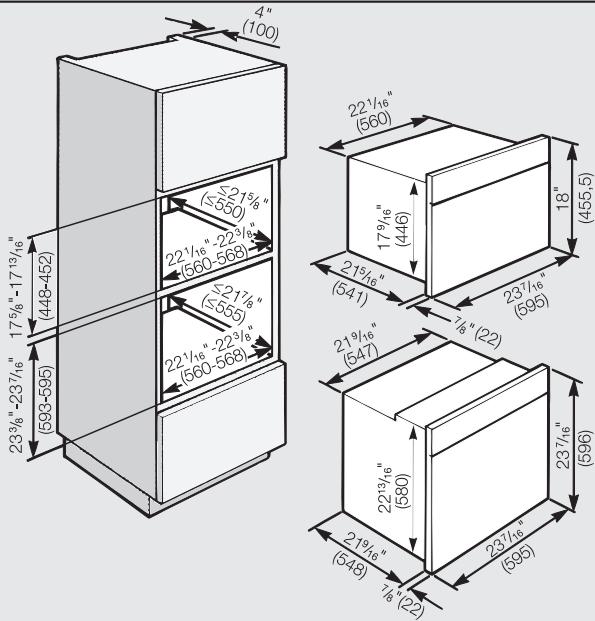 MIELE H 4080 BM - Installation options - 3