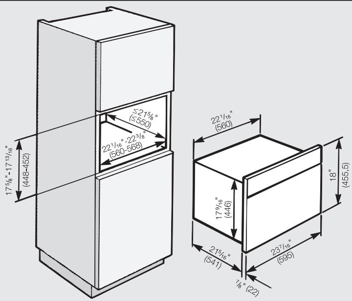 MIELE H 4080 BM - Installation options - 2