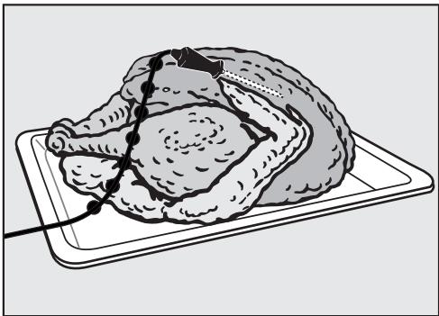 MIELE H 4080 BM - Using the roast probe - 1