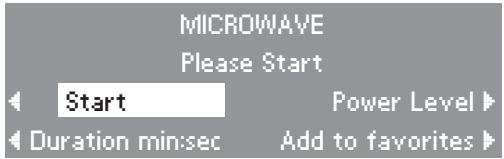 MIELE H 4080 BM - Manually starting a microwave function - 4