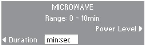 MIELE H 4080 BM - Manually starting a microwave function - 3
