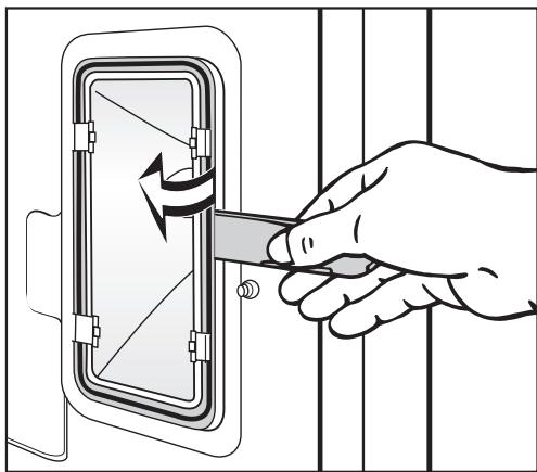 MIELE H 4881 B - Changing the light bulb - 1