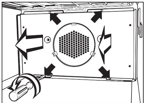 MIELE H 4881 B - Removing the back panel - 1