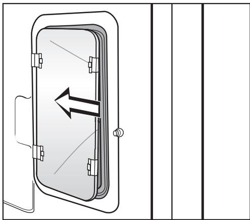MIELE H 4881 BP - Changing the light bulb - 2
