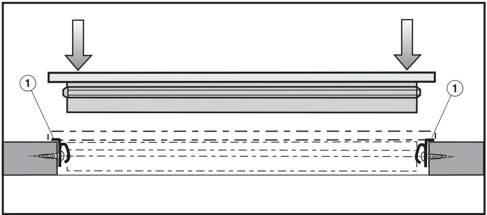 MIELE KM 408-1 GRIL - Locking the appliance into place - 1