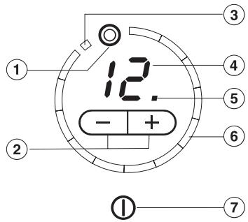 MIELE KM 5676 - Burner controls and display - 1