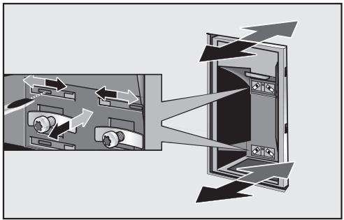 MIELE F1471SF  - INSTALLATION MANUAL - Aligning the Ice/Water Dispenser - 7