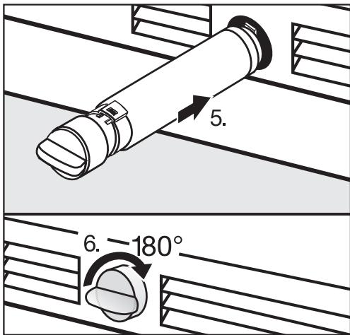 MIELE F1471SF  - INSTALLATION MANUAL - Exchanging the water filter - 3