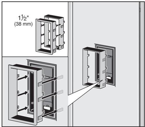 MIELE F1471SF  - INSTALLATION MANUAL - Attaching the frame and the shelf - 1