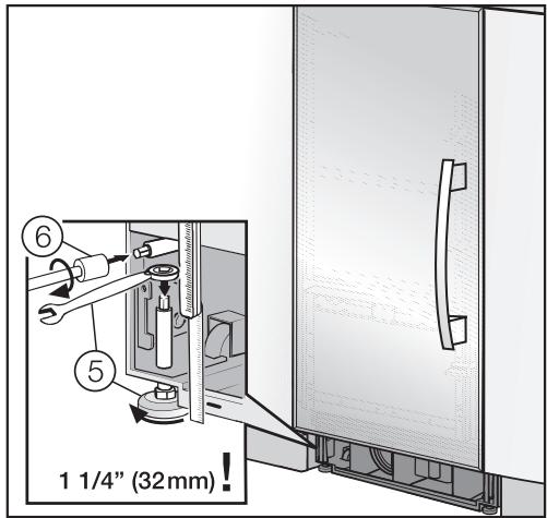 MIELE F1471SF  - INSTALLATION MANUAL - Aligning the appliance - 1