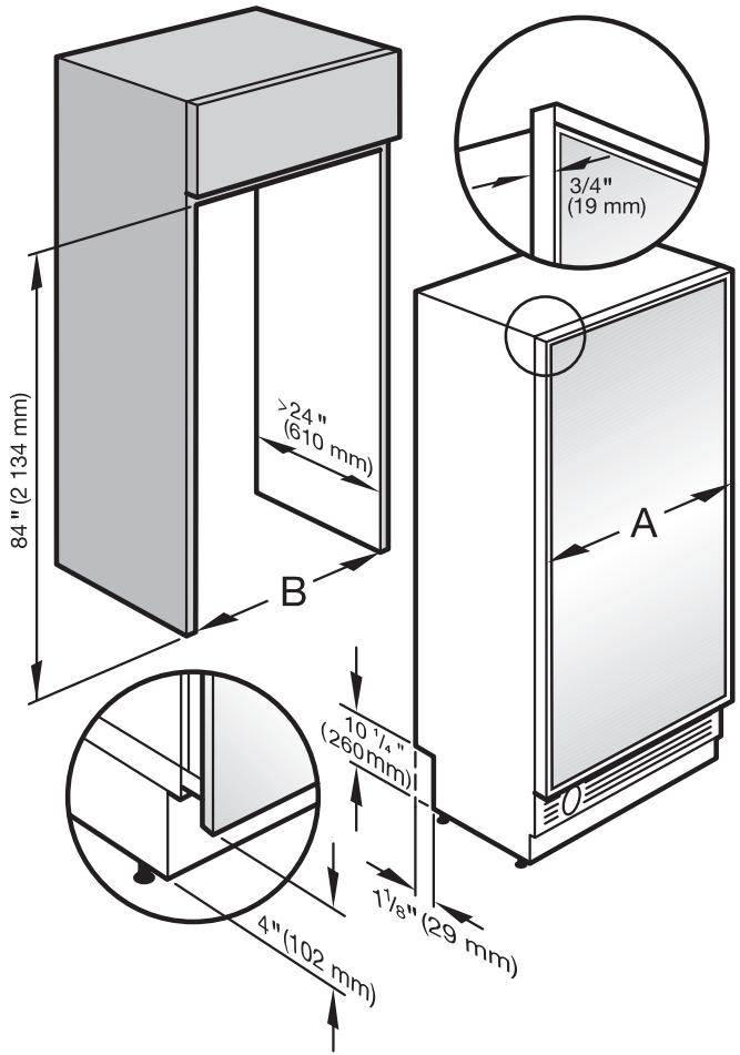 MIELE F1801SF  - INSTALLATION MANUAL - Side panels - 1