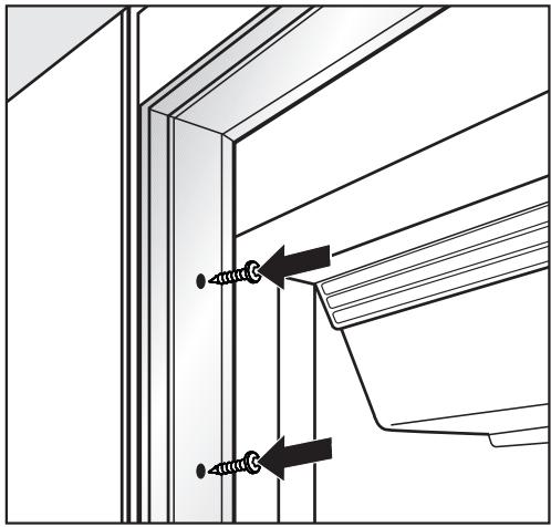MIELE F1801SF  - INSTALLATION MANUAL - Attaching the appliance to the installation niche - 1