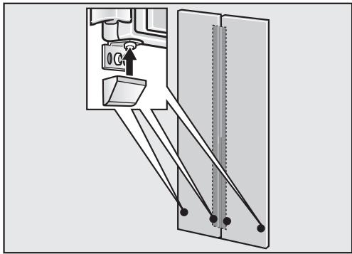 MIELE F1811VI - INSTALLATION MANUAL - Attaching the lower bracket - 3