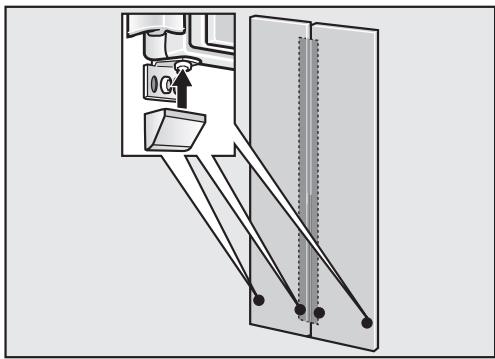 MIELE F1911VI - INSTALLATION MANUAL - Attaching the lower bracket - 3