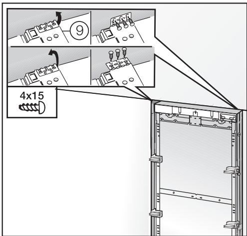 MIELE F1911VI - INSTALLATION MANUAL - Attaching the appliance to the installation niche - 3