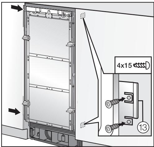 MIELE F1911VI - INSTALLATION MANUAL - Attaching the appliance to the installation niche - 7