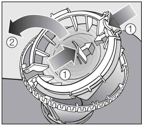 MIELE G 2670 SCVI  - INSTALLATION MANUAL - Clean the filters - 2