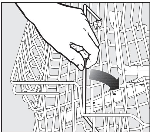 MIELE G 851 SC PLUS - Adjusting the upper basket - 4