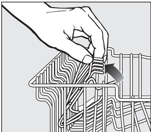MIELE G 851 SC PLUS - Adjusting the upper basket - 3