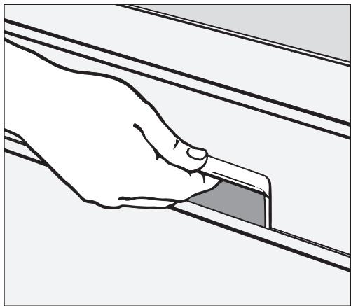 MIELE G 851 SC PLUS - To open the door - 1