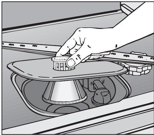 MIELE G 851 SC PLUS - Cleaning the filter in the wash cabinet - 2