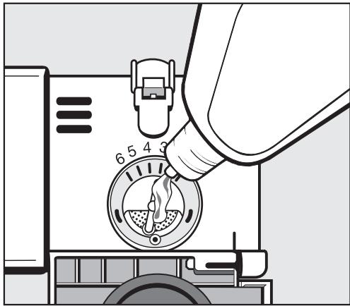 MIELE G 851 SC PLUS - Adding rinse aid - 2
