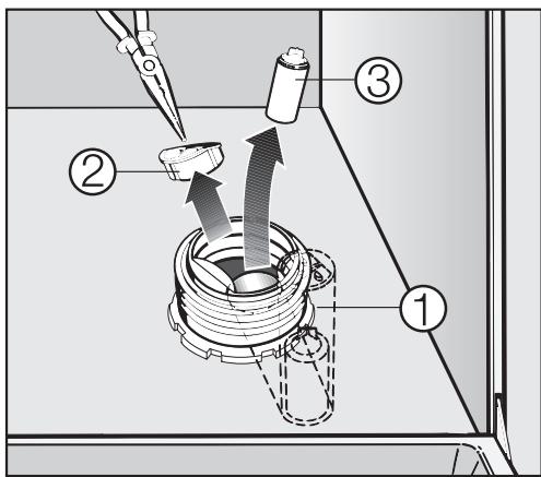 MIELE G 851 SC PLUS - Bypassing the salt indicator - 1