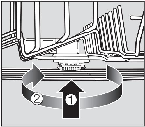 MIELE G 851 SC PLUS - Cleaning the spray arms - 1