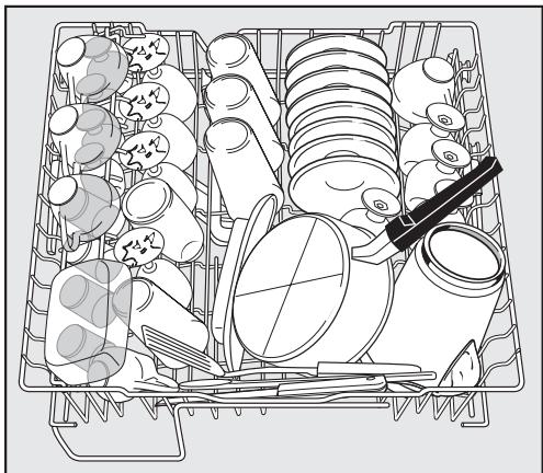 MIELE G 851 SC PLUS - Adjusting the upper basket - 2