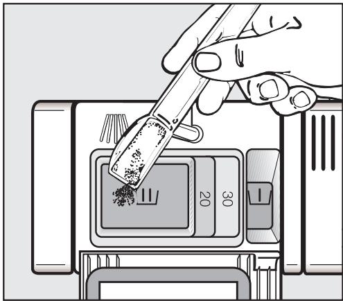 MIELE DIMENSION G 5505 SCI  - INSTALLATION SHEET FOR I-MODELS (PRINT ON 11X17 PAPER FOR BETTER READABILITY) - Adding detergent - 2