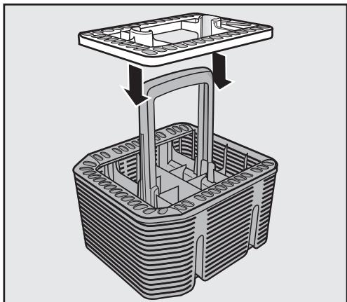 MIELE DIMENSION G 5505 SCI  - INSTALLATION SHEET FOR I-MODELS (PRINT ON 11X17 PAPER FOR BETTER READABILITY) - Cutlery insert for the cutlery basket - 1