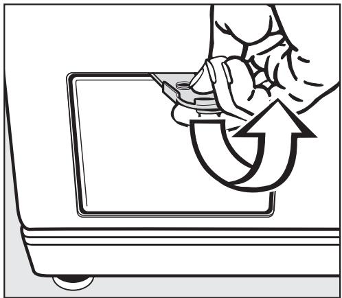 MIELE W 1203 - Cleaning the drain pump - 2