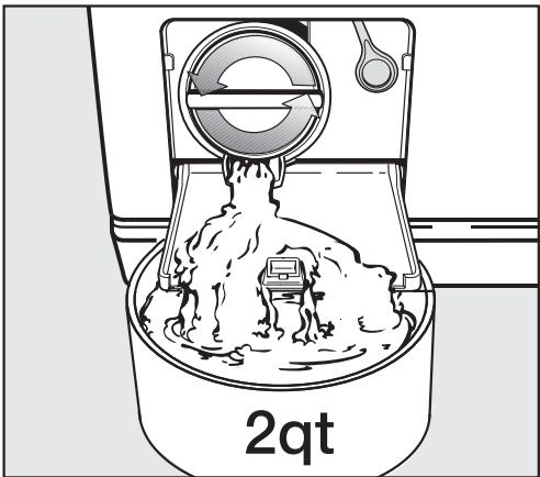 MIELE W 1203 - Cleaning the drain pump - 3