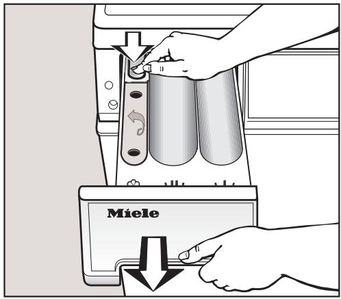 MIELE W 1203 - Cleaning the detergent drawer - 1