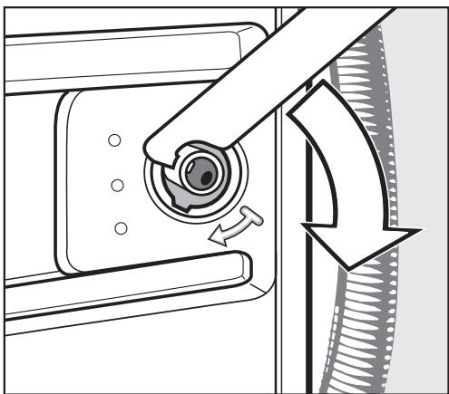 MIELE W 1203 - Remove the shipping struts - 4