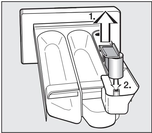 MIELE W 1213 - Cleaning the detergent drawer - 2
