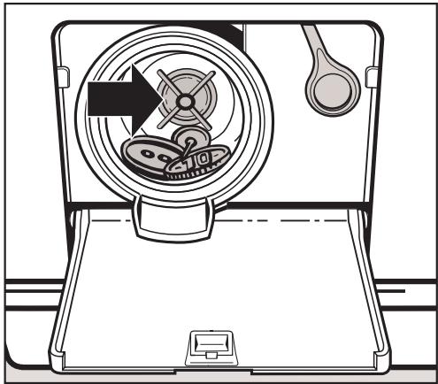 MIELE W 1215 - Cleaning the drain pump - 5