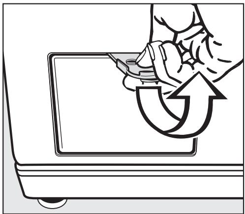 MIELE W 1215 - Cleaning the drain pump - 2