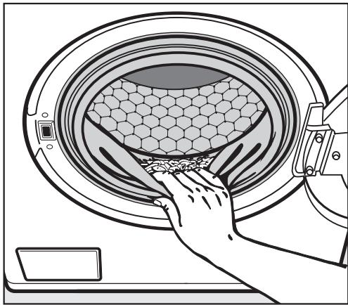 MIELE W 1215 - Remove the laundry - 1