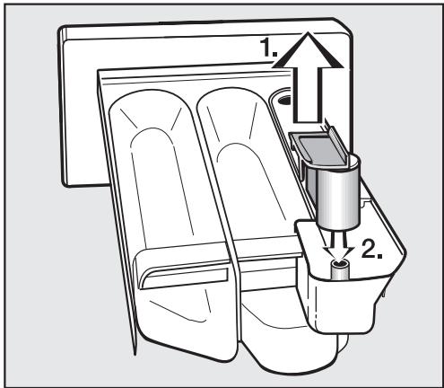 MIELE W 1215 - Cleaning the detergent drawer - 2