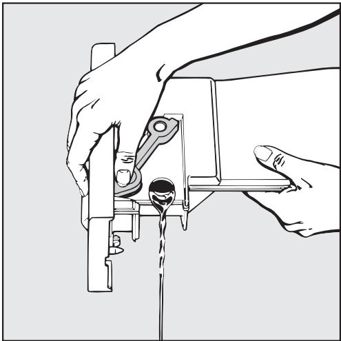 MIELE T 494 C - Emptying the condensed water container - 2