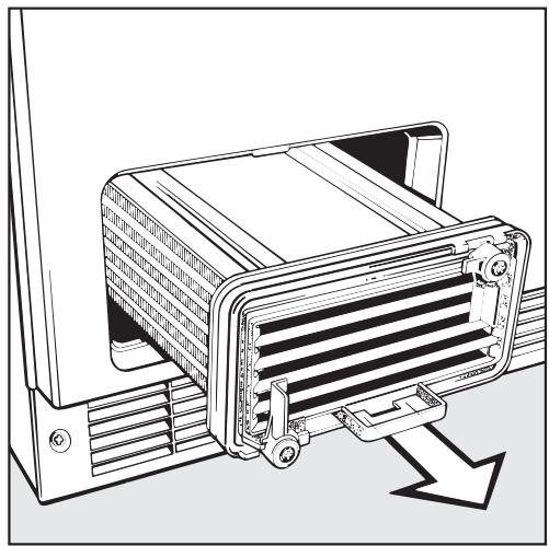 MIELE T 494 C - Cleaning the condenser unit - 5