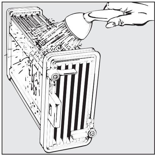 MIELE T 494 C - Cleaning the condenser unit - 7