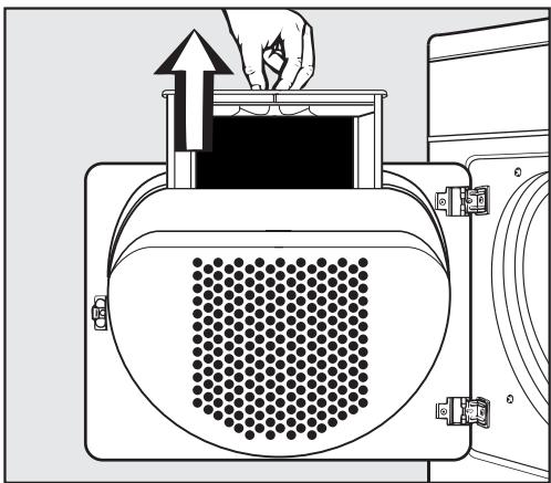 MIELE T 1302 - Cleaning the lint filter - 1