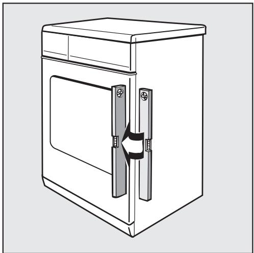 MIELE T 1302 - Leveling the dryer - 1