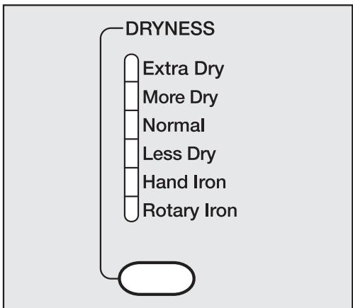 MIELE T 1302 - Select the dryness level - 1